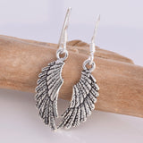 E219 - sterling silver angel wing earrings