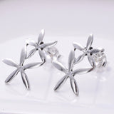 S675 - 925 silver double daisy stud earrings