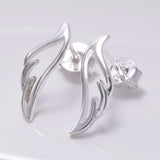 S683 - 925 silver angel wing stud earrings