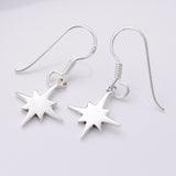 E732 - 925 Silver North Star earrings
