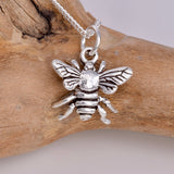 P709 - Silver bee pendant