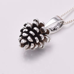P776 - 925 Silver fir cone pendant