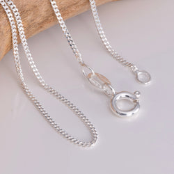 CB30-20 Silver Curb chain 20" length