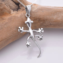 P799 - 925 Silver gecko pendant