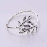 R186 - 925 silver olive leaf wrap ring
