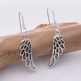 E679 - 925 Silver Angel outline earrings