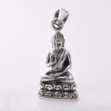 P939 - 925 Sitting buddha sterling silver pendant