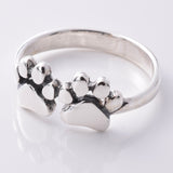 R211 - 925 double paw Silver ring