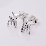 S755 - 925 silver fawn stud earrings