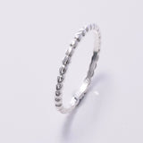 R195 - 925 Silver bead effect ring