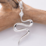 P893 - 925 Silver snake pendant