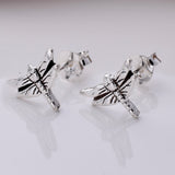 S734 - 925 Silver Dragonfly stud earrings