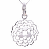 P671 - Crown chakra silver pendant