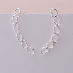 E697 - 925 Silver wire heart climbers