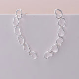 E697 - 925 Silver wire heart climbers