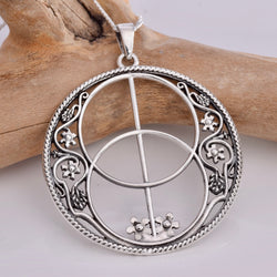 P391 Chalice Well 925 Silver Pendant