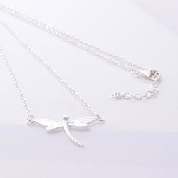 P836 - 925 Silver dragonfly necklace