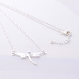 P836 - 925 Silver dragonfly necklace