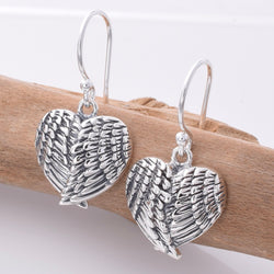 E721 - 925 Silver angel wing earrings