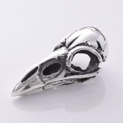 P913 - 925 Sterling Silver Raven Skull pendant