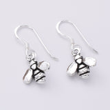 E744 - 925 Silver cute bee earrings