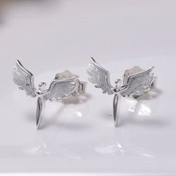 S687 - 925 arch angel stud earrings