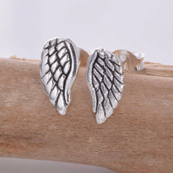 S140 - 925 Silver angel wing stud earrings