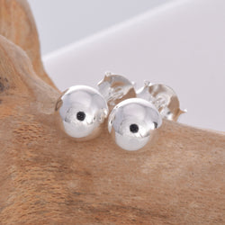 Silver ball stud 6mm