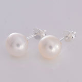 S021 - 9mm Imm Pearl Stud Earring