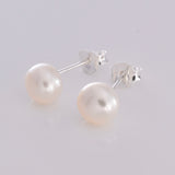 S022 - 7mm Imm Pearl Stud Earring