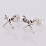 S473 - Crossed Cutlass stud earrings