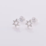 S468 - 925 Silver star stud earring