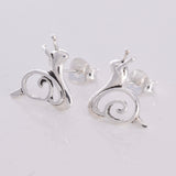 S474 - Brian The Snail stud earrings