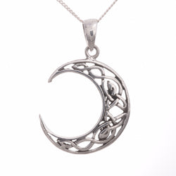 P314 - Silver Celtic knotwork Moon
