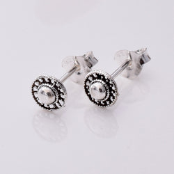 S760 - 925 silver shield stud earrings