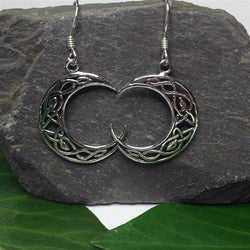E324 - Celtic Moon Earrings