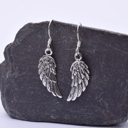 E449 - Angel wing design 925 silver earrings