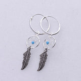 E463 - Dreamcatcher and sleeper earrings