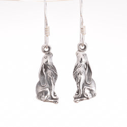 E524 - Moon gazing hare drop earrings