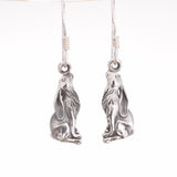 E524 - Moon gazing hare drop earrings