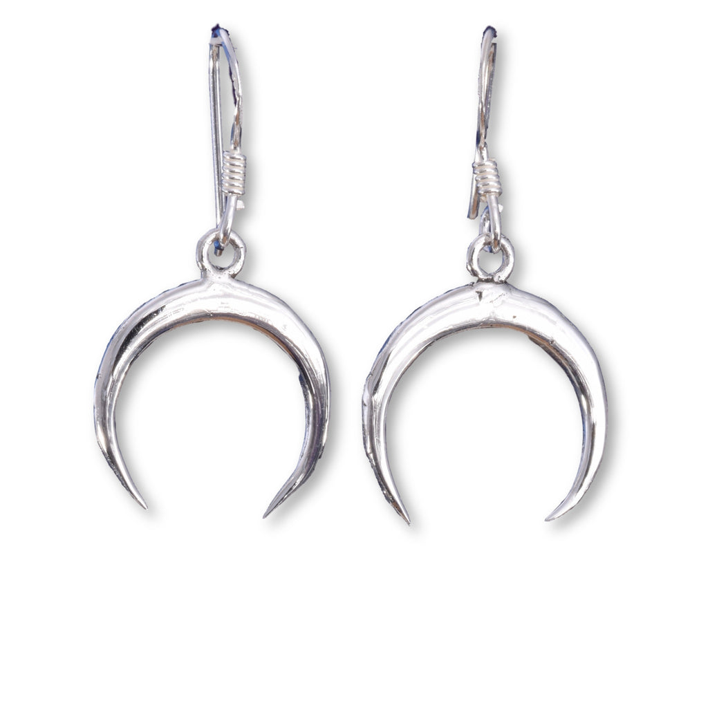 E526 - 925 Silver horn earrings