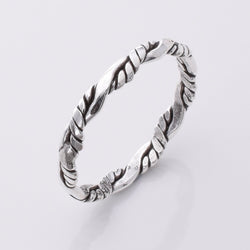 R242 - 925 silver braid twist ring