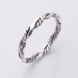 R242 - 925 silver braid twist ring
