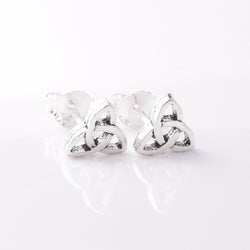 S399 925 Silver Triquetra stud earring