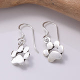 E715 - 925 silver paw drop earrings