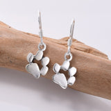 E715 - 925 silver paw drop earrings
