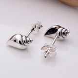 S767 - 925 silver seashell stud earrings