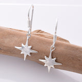 E732 - 925 Silver North Star earrings
