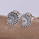 S588 - Amonite style bead stud earring