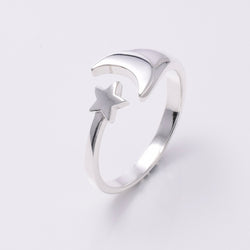 R174 - 925 silver sun and moon ring